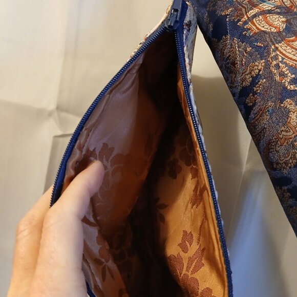 New Zippy Make-Up Cosmetics Toiletries Travel Bags Hanging Wristlet Paisleys - Picture 6 of 14